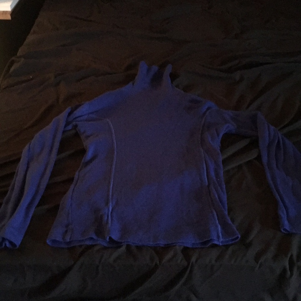Cobalt blue turtleneck